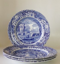 Four spode italian - spode, blue