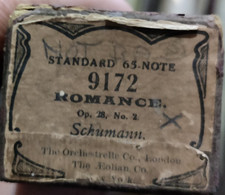 ROMANCE OP 28 NO 2 SCHUMANN Standard 65 Note - Player Piano / Pianola Roll