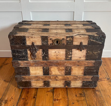 Antique Dome Top Trunk Wood