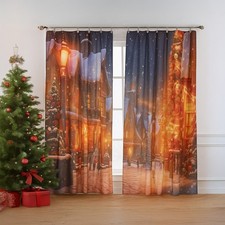 2X Christmas Blackout Curtains