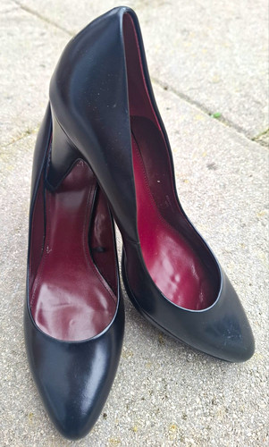 Zara black faux leather - zara,