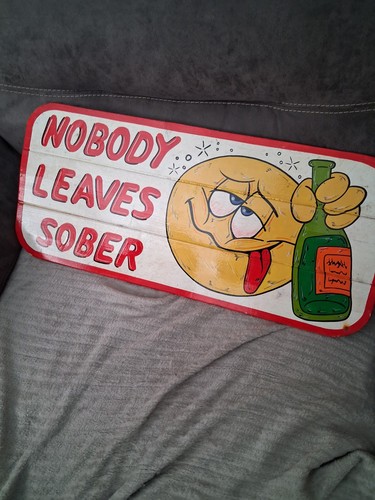 Hand painted wooden pub - painted,