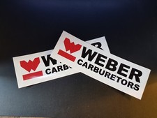 2 x Weber Carburetors Stickers
