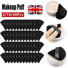 40Pcs Triangle Powder Puff Face Eye Powder Velour Makeup Puff Soft Powder Puffs