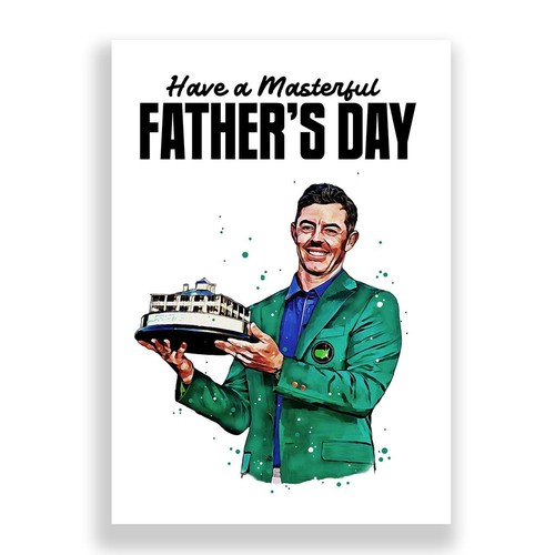 Rory mcilroy father day card - father's,