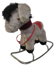 Vintage 1960s Merrythought Rocking Horse / Donkey Grey