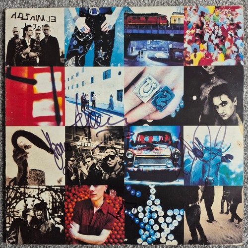 Signed achtung baby lp - baby,