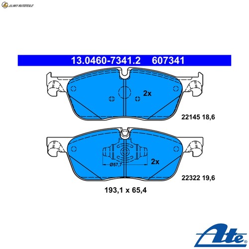 Brake pad set disc - ,
