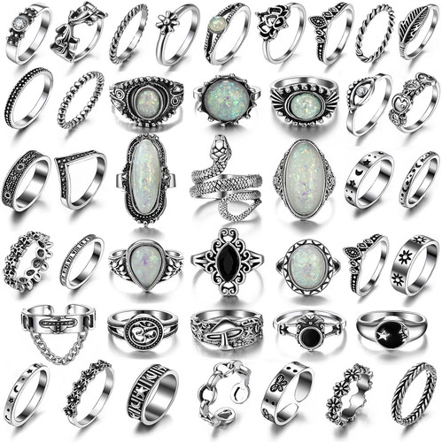 Vintage silver knuckle rings - vintage,