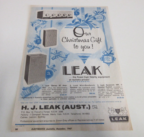 Leak amplifier and speakers - -,