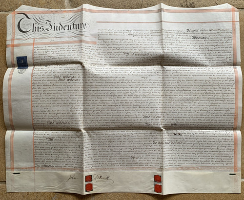 1855 handwritten parchment - 1855,