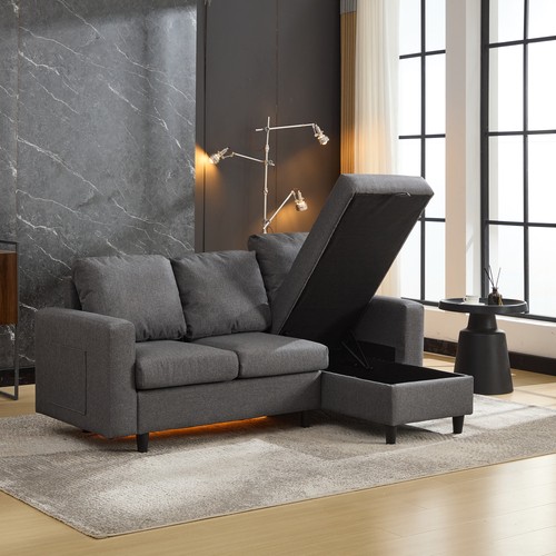 Shaped corner sofa - l,
