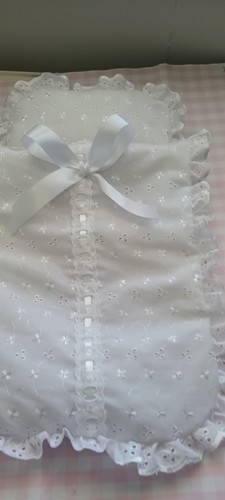 Hand made white embroidery - ,