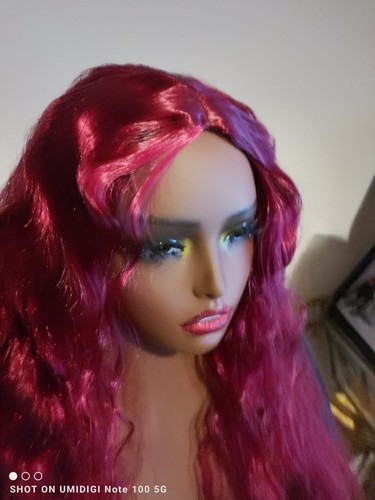 Wavy synthetic wig - synthetic,
