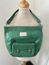 Tommy & Kate Green Leather Limited Edition Top Handle Bag Handbag