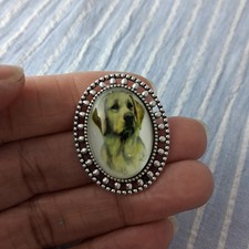 dog Portrait Brooch Labrador
