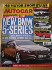 AUTOCAR MAGAZINE NOV 2013 BMW 5-SERIES NISSAN GT-R SUBARU BRZ WAGON F-TYPES PLAN