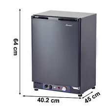 SMAD 3 Way Fridge LPG/12V/240V 40L Absorption Campervan Motorhome Black Quiet