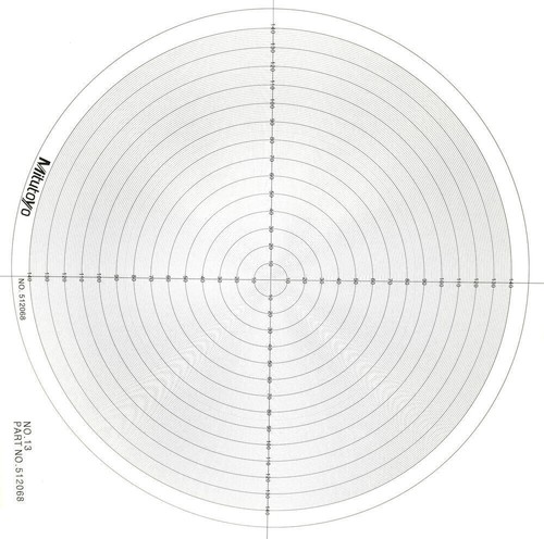 Optical comparator chart for - comparator,
