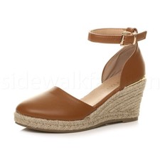 Womens ladies medium wedge