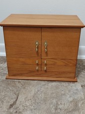 Vintage Large Oak Wood Jewelry