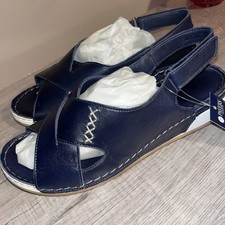 Pavers Navy Sandals Brand New