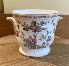 Crown Staffordshire PAGODA Bone China Plant Pot Holder Planter
