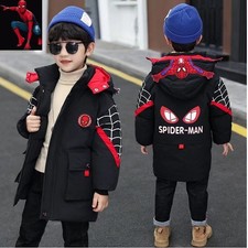 NEW Kids Boys Spiderman Hooded