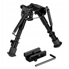 6-9 in Adjustable Spring Swivel Bipod Adapter for Hunting Shooting Air Rifle New