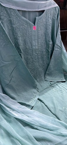 Indian lucknowi chikankari - lucknowi, 3