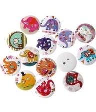 20 Assorted Elephant Buttons