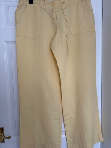 Primark pure linen yellow wide - primark,