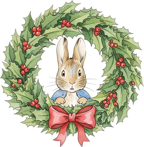 Christmas peter rabbit wall - peter,