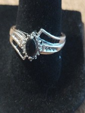 Black Onyx Diamond Sterling