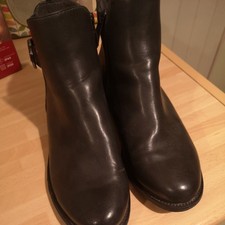 Womens Black Pavers Ankle Boots size 5 EU 38 lots of life in them fleece lined 