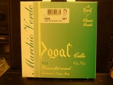 DOGAL. GREEN. Cello String Set. To Fit 4/4 Size - 1/2 Size Cello. V23 / V23A.