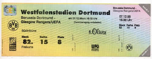 Ticket borussia dortmund - ticket,