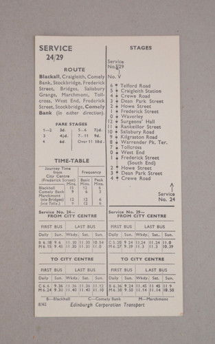 Bus coach timetable card - coach,