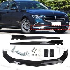 For BMW 3 Series E90 E91 E92 Front Bumper Lip Splitter Spoiler +46'' Side Skirts