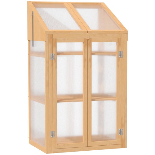 Outsunny wooden greenhouse - outsunny,