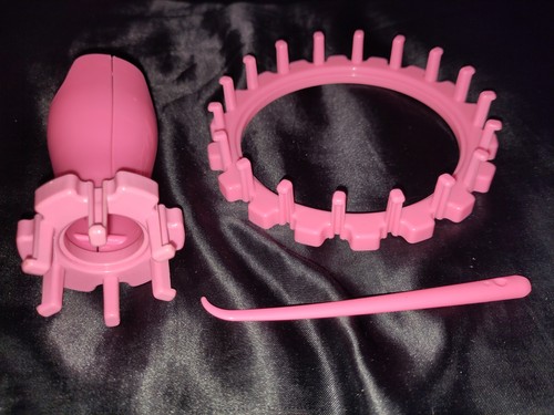 Knitting dolly set pink - set,