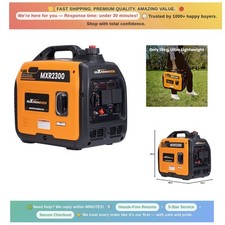 Efficient 2300W Emergency Power Generator for Camping, Motorhomes & Caravans