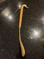 Vintage Brass Wooden Duck Shoe