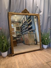 Large antique over mantle - antique,