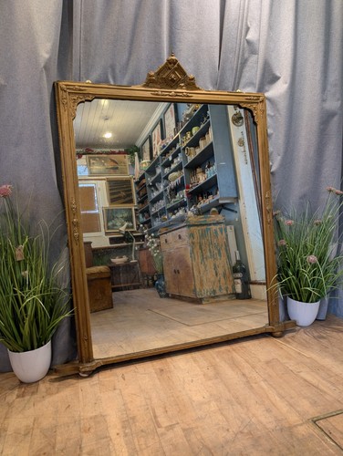 Large antique over mantle - antique,