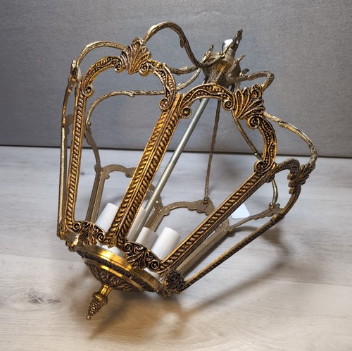 Antique spanish lamp - antique, 4-lamp