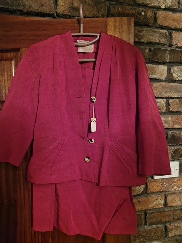 Vintage 1940s red - vintage, suit.