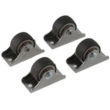 4Pcs Fixed Caster Wheels Mini