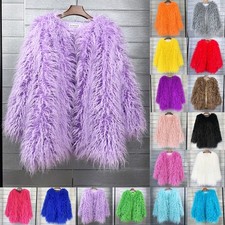 Women Shaggy Faux Fur Fleece