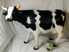large Fiberglass friesian Cow Statue Butchers Display Figurine Country Kitchen
